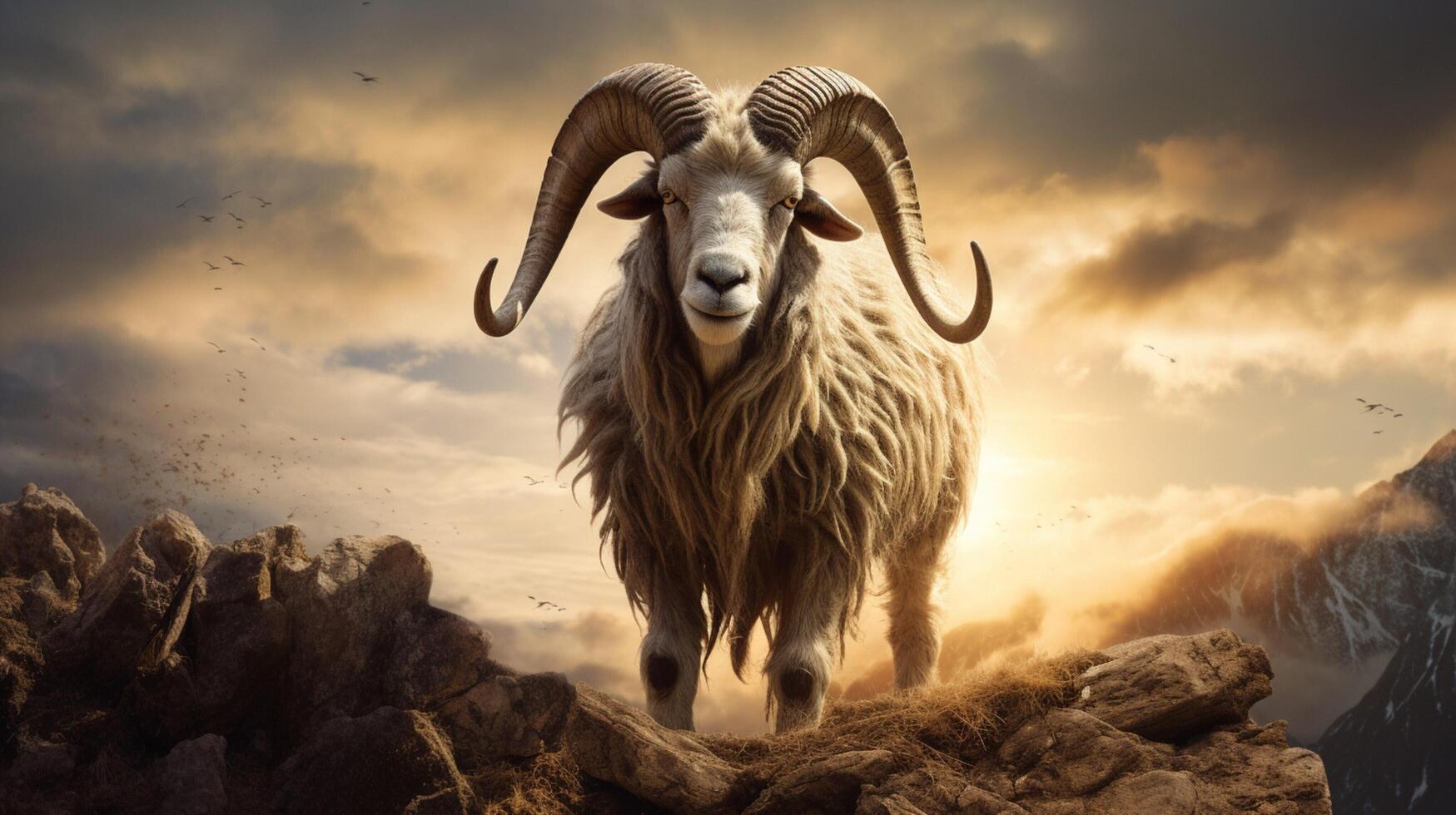 AI generated goat high quality image photo