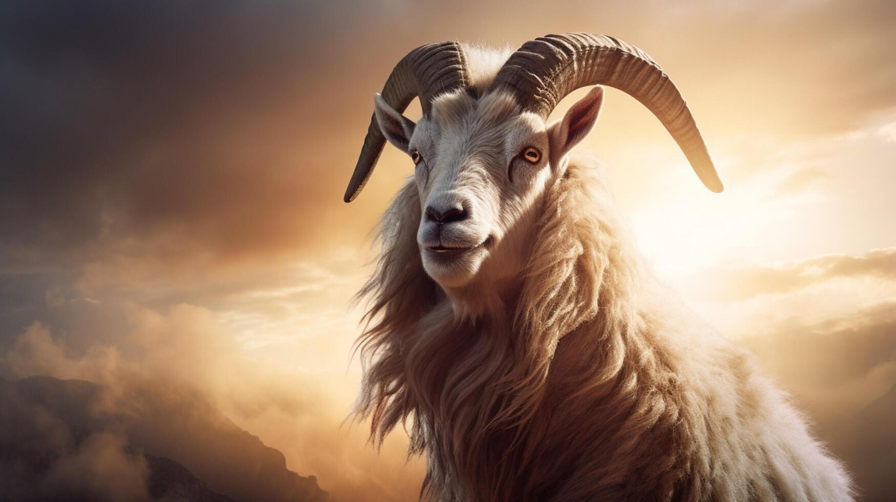 AI generated goat high quality image photo