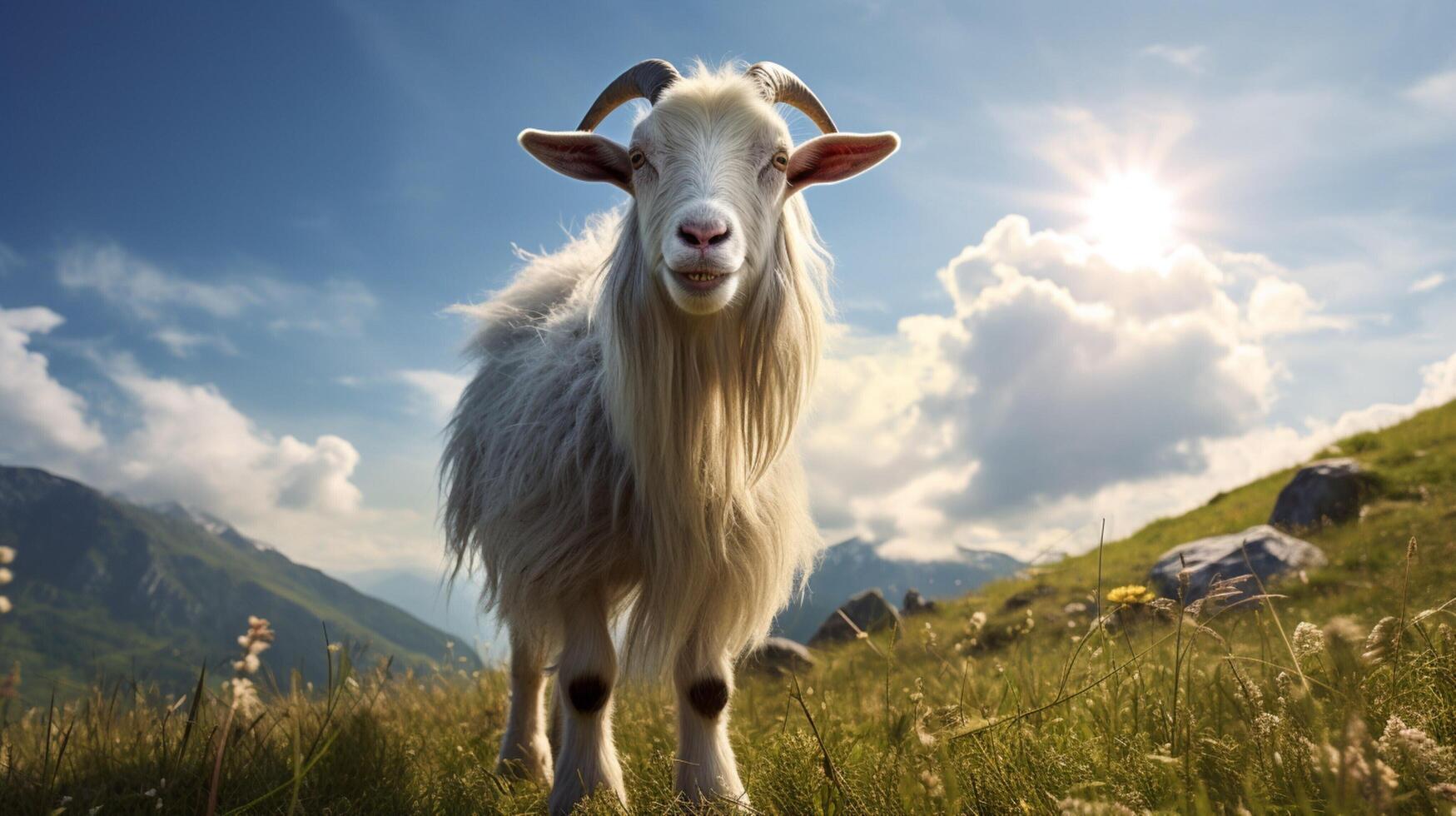 AI generated goat high quality image photo