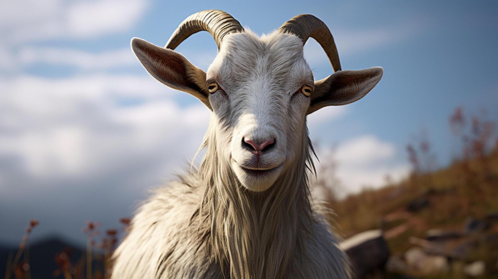 AI generated goat high quality image photo