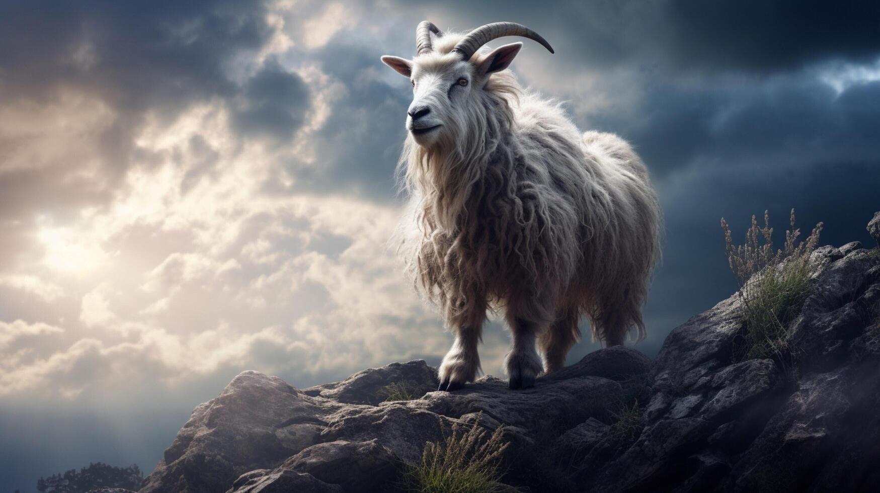 AI generated goat high quality image photo