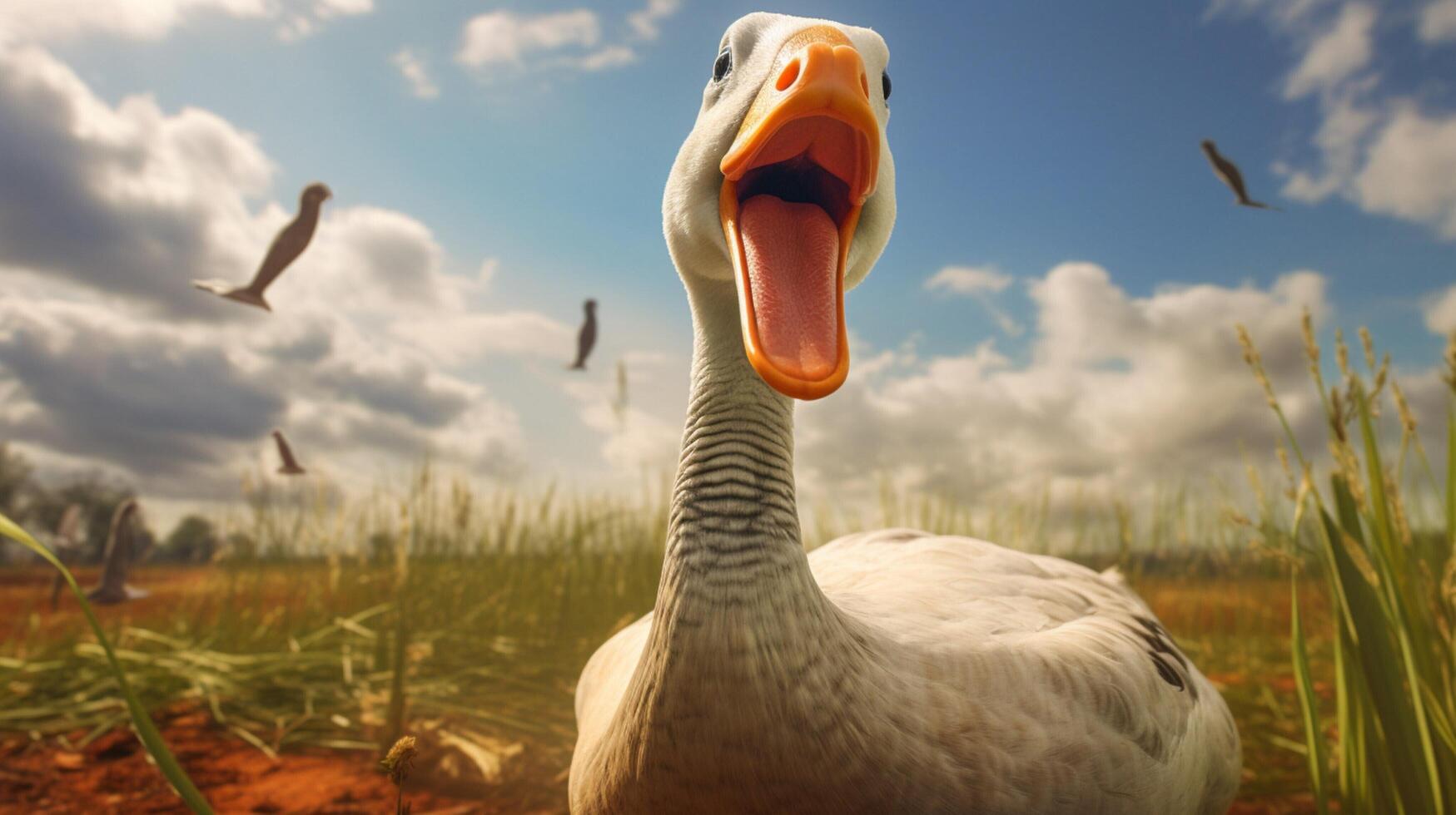 AI generated goose high quality image photo