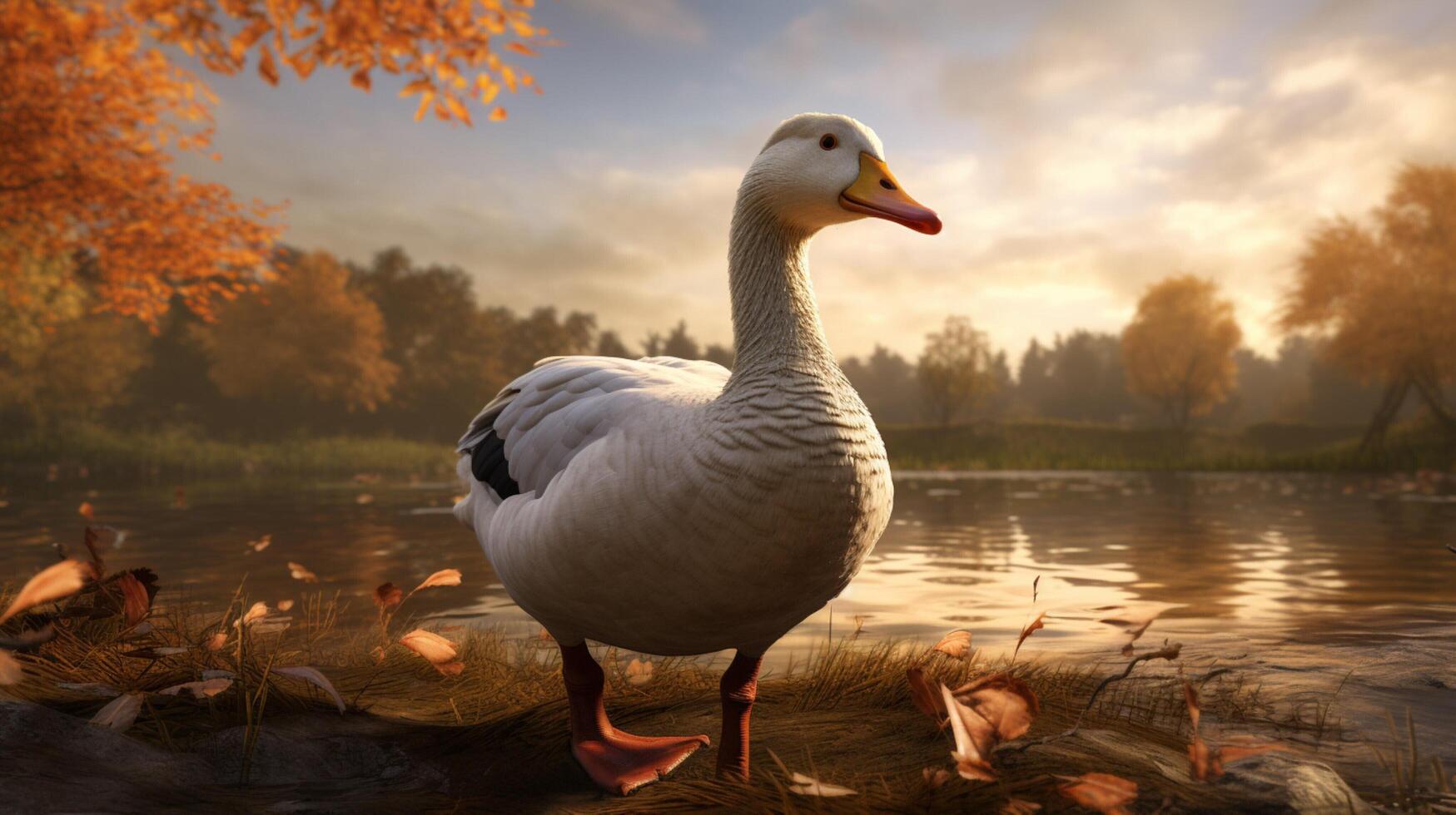 AI generated goose high quality image photo