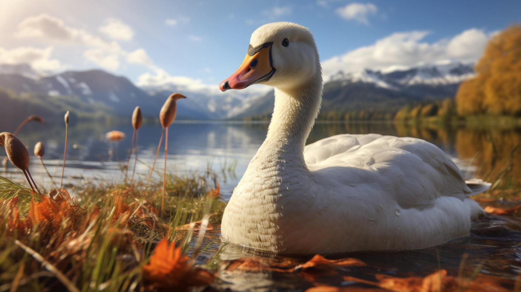 AI generated goose high quality image photo