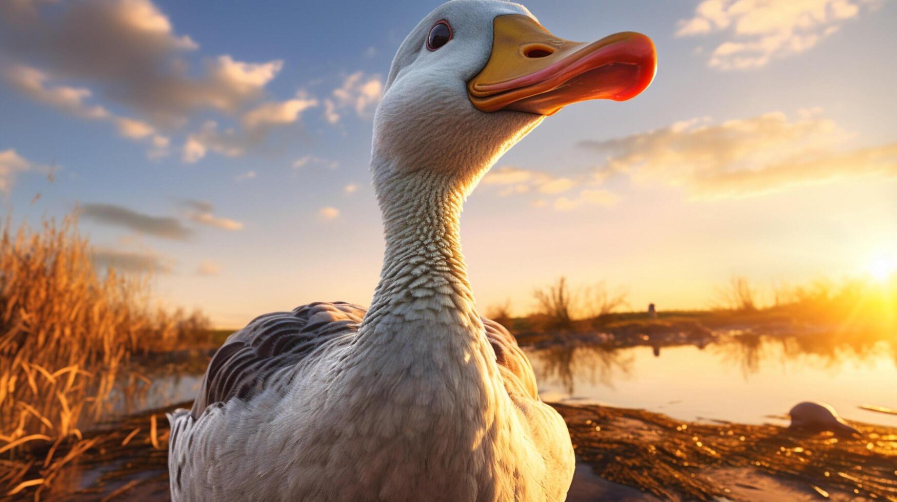 AI generated goose high quality image photo