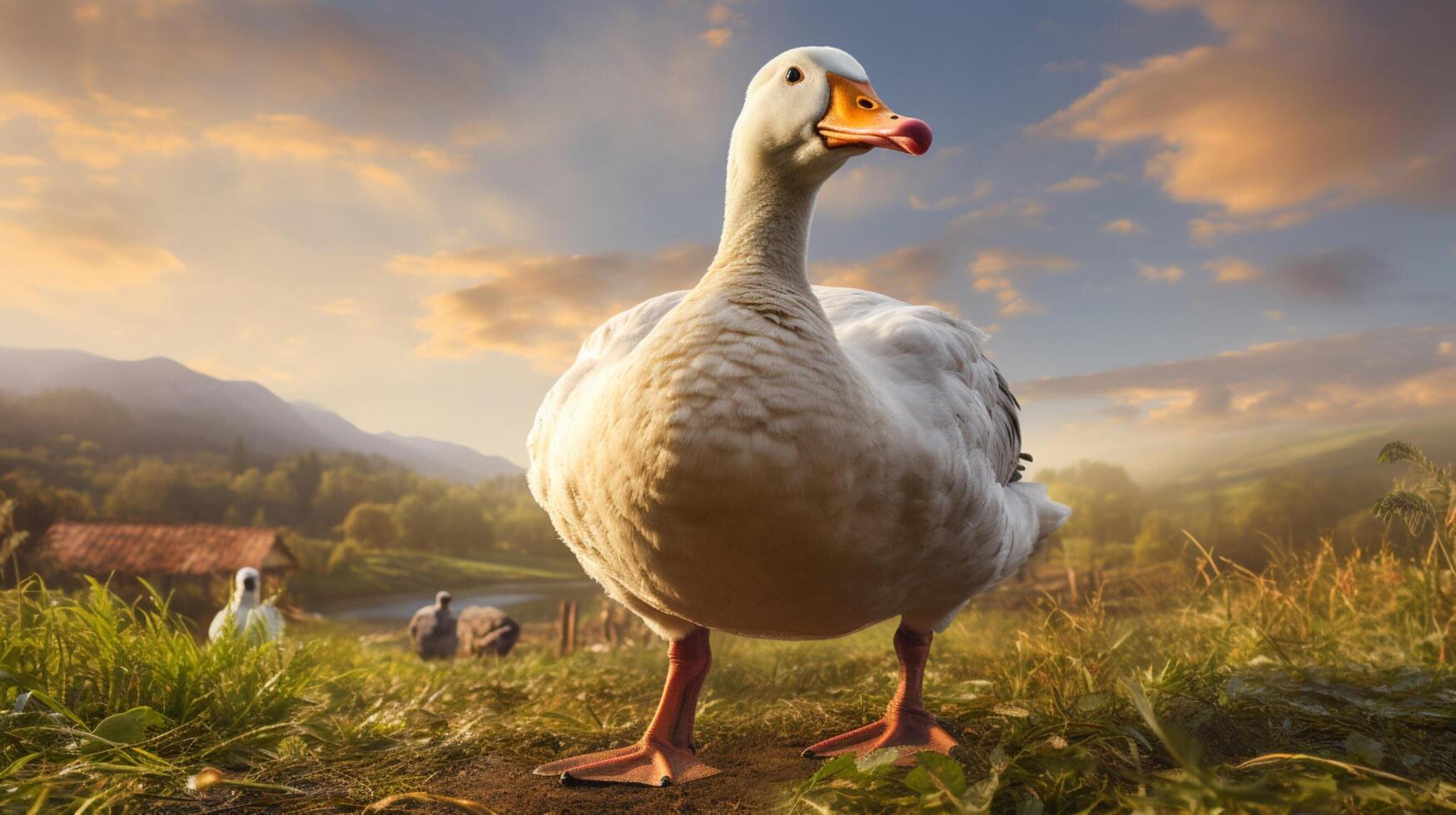 AI generated goose high quality image photo