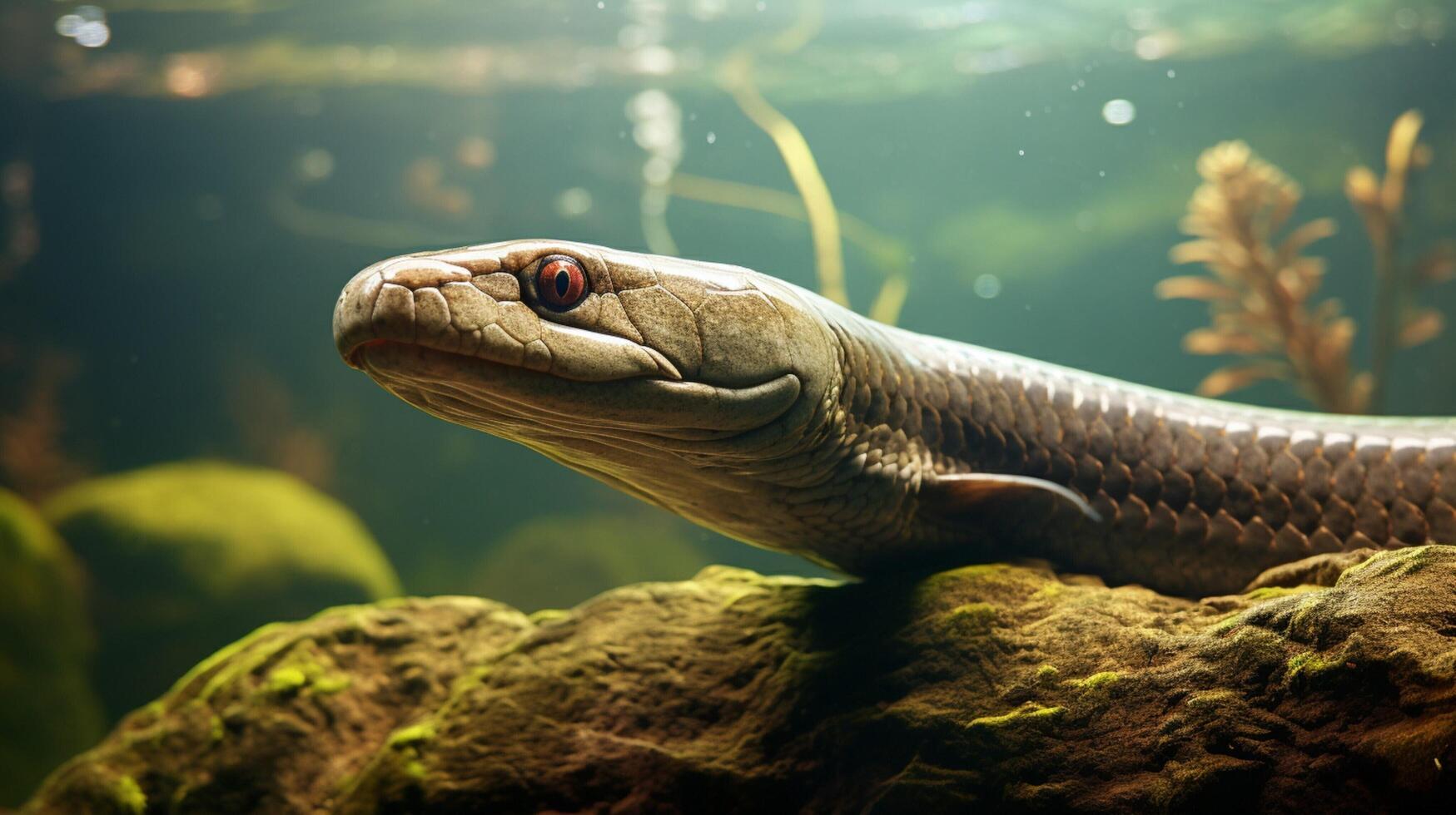 AI generated eel high quality image photo