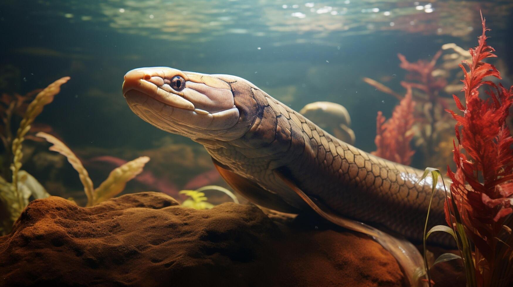 AI generated eel high quality image photo