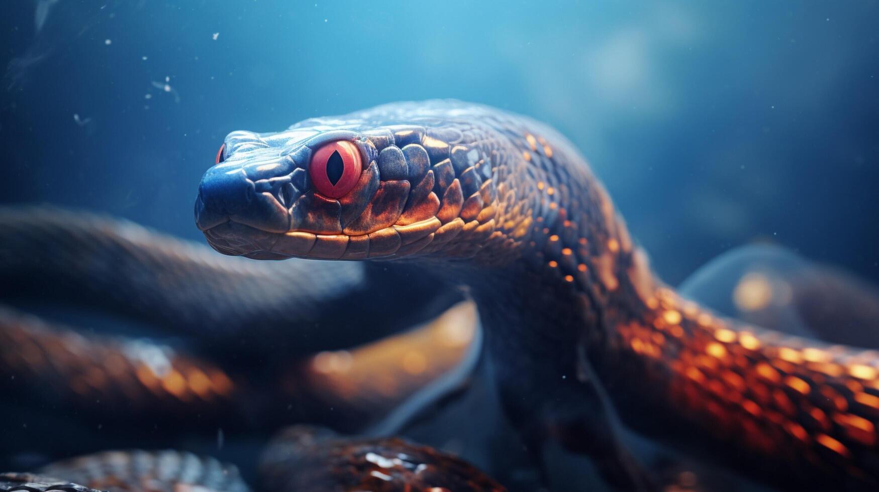 AI generated eel high quality image photo