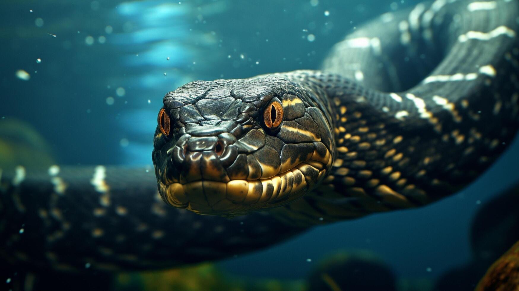 AI generated eel high quality image photo
