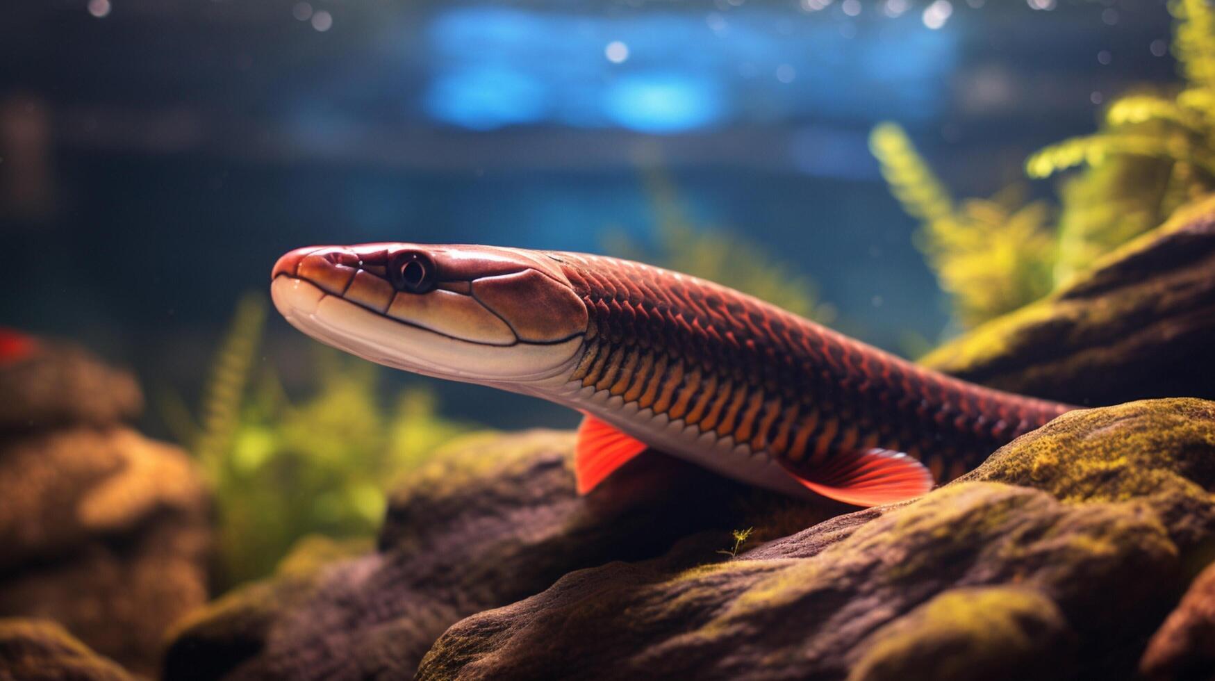 AI generated eel high quality image photo