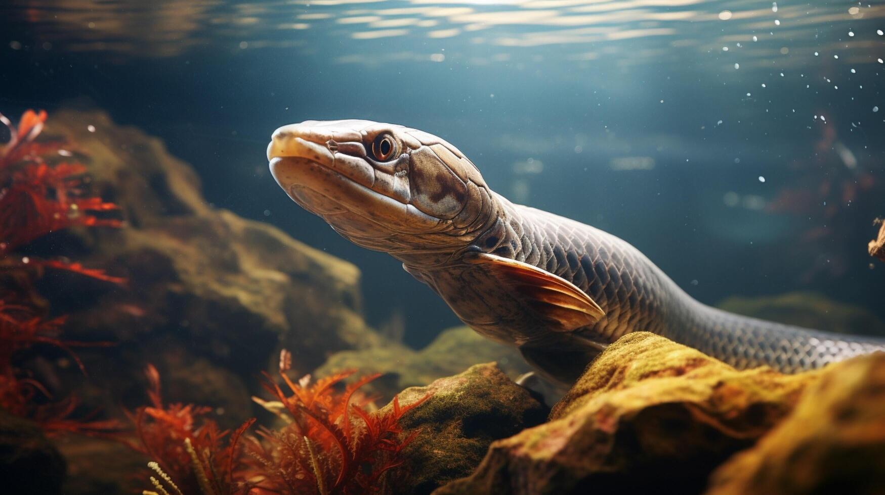 AI generated eel high quality image photo