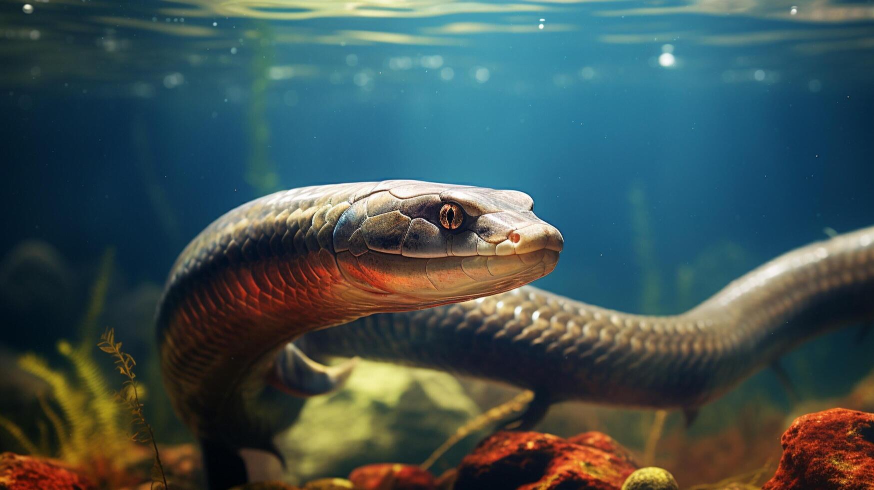 AI generated eel high quality image photo