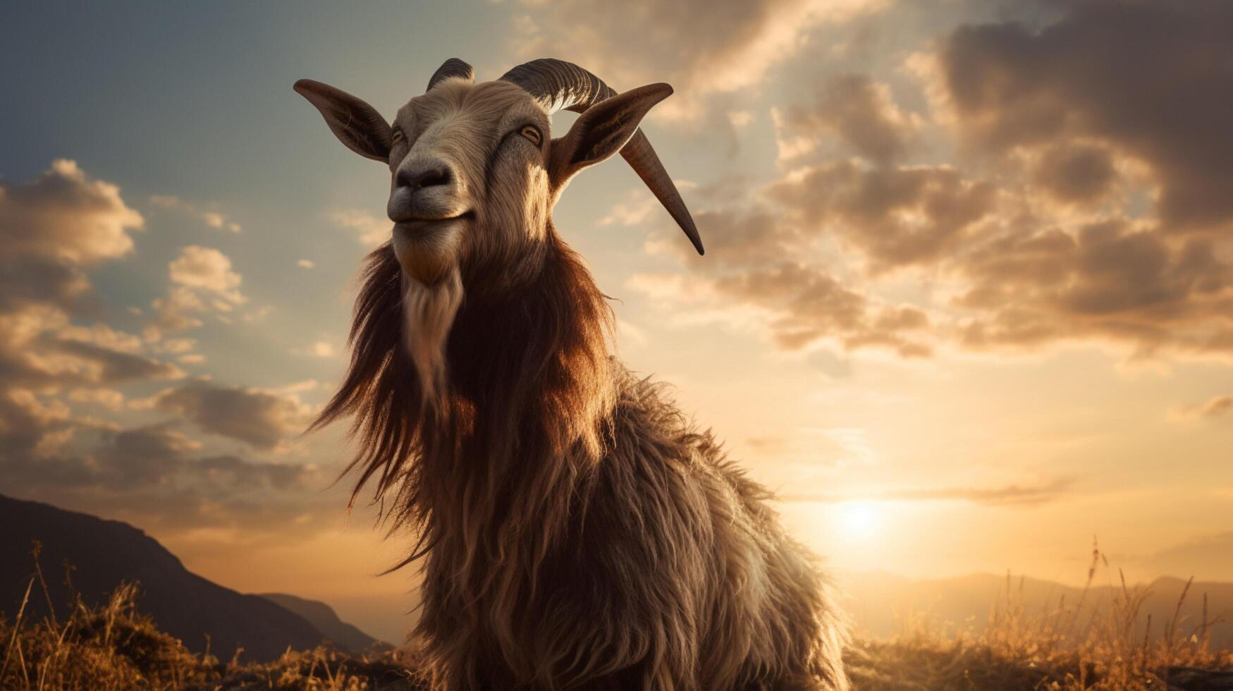 AI generated goat high quality image photo