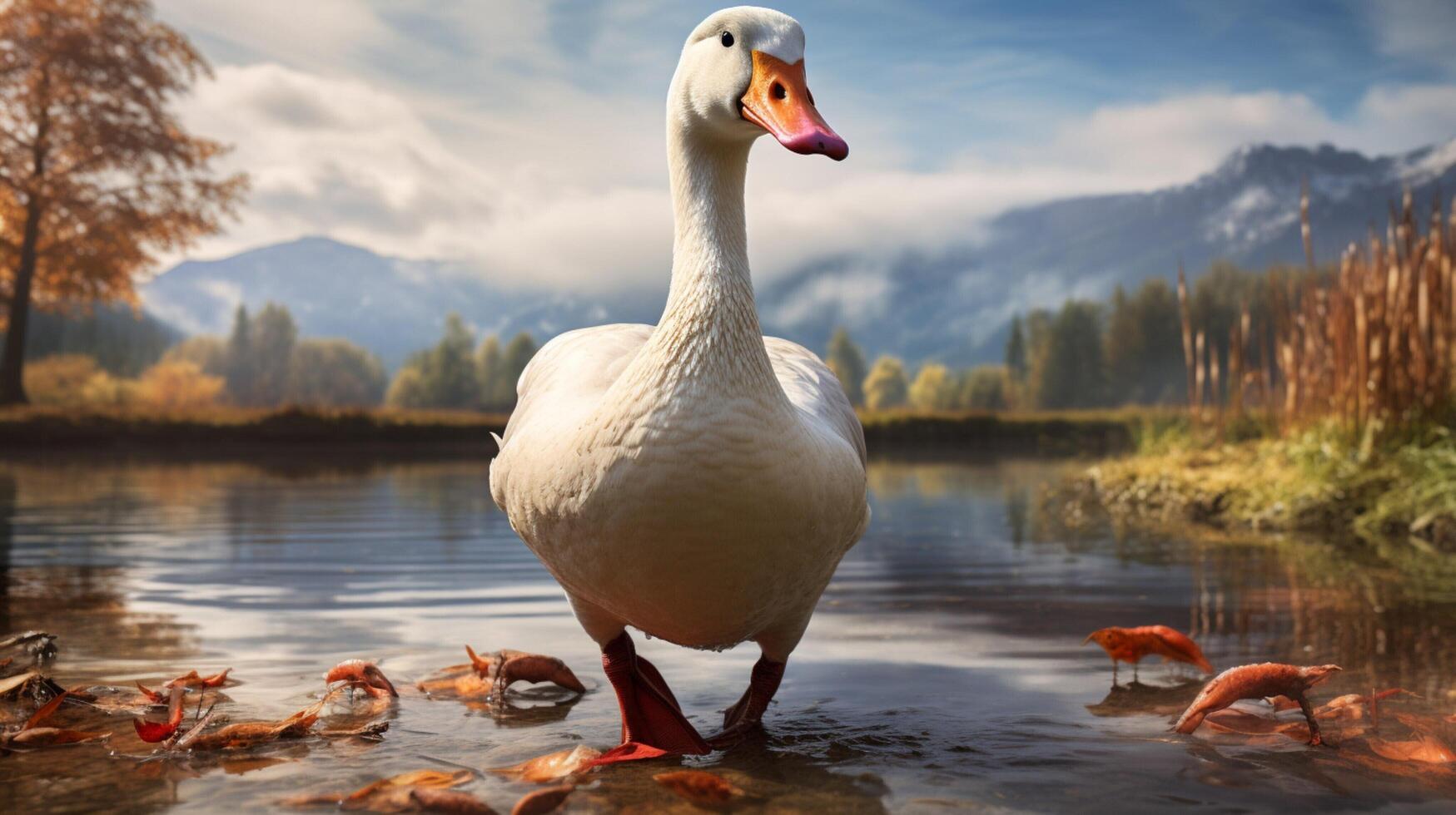 AI generated goose high quality image photo