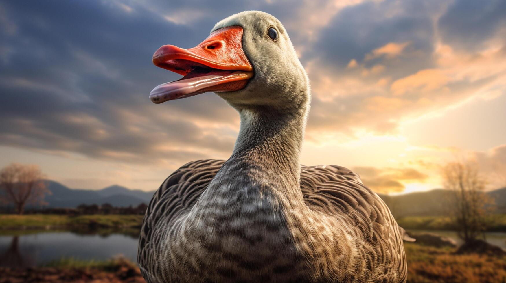 AI generated goose high quality image photo