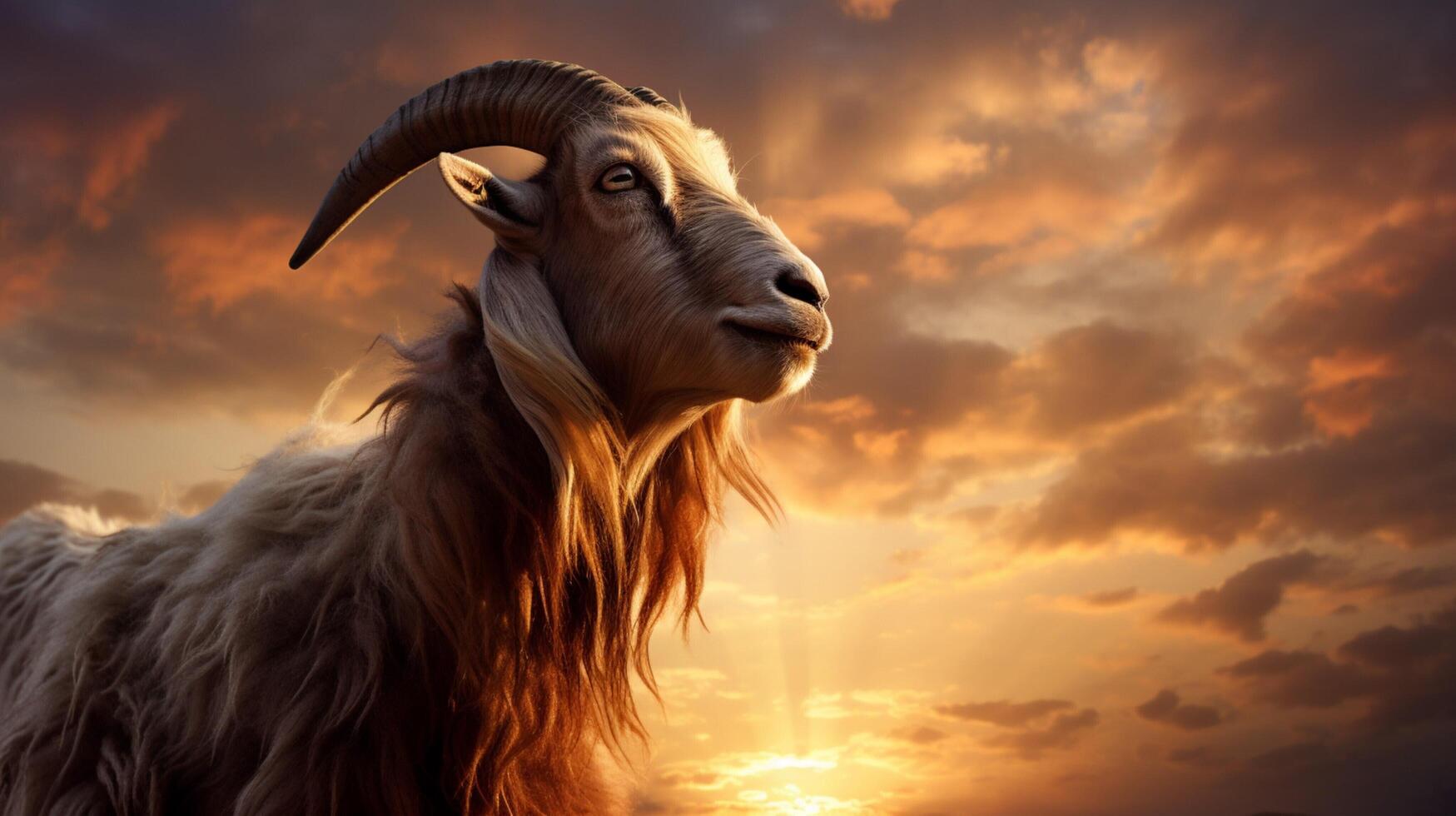 AI generated goat high quality image photo