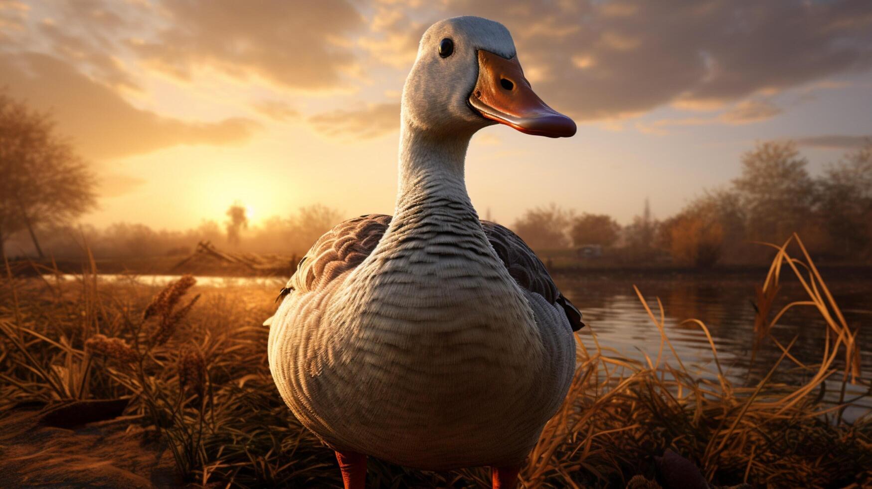 AI generated goose high quality image photo