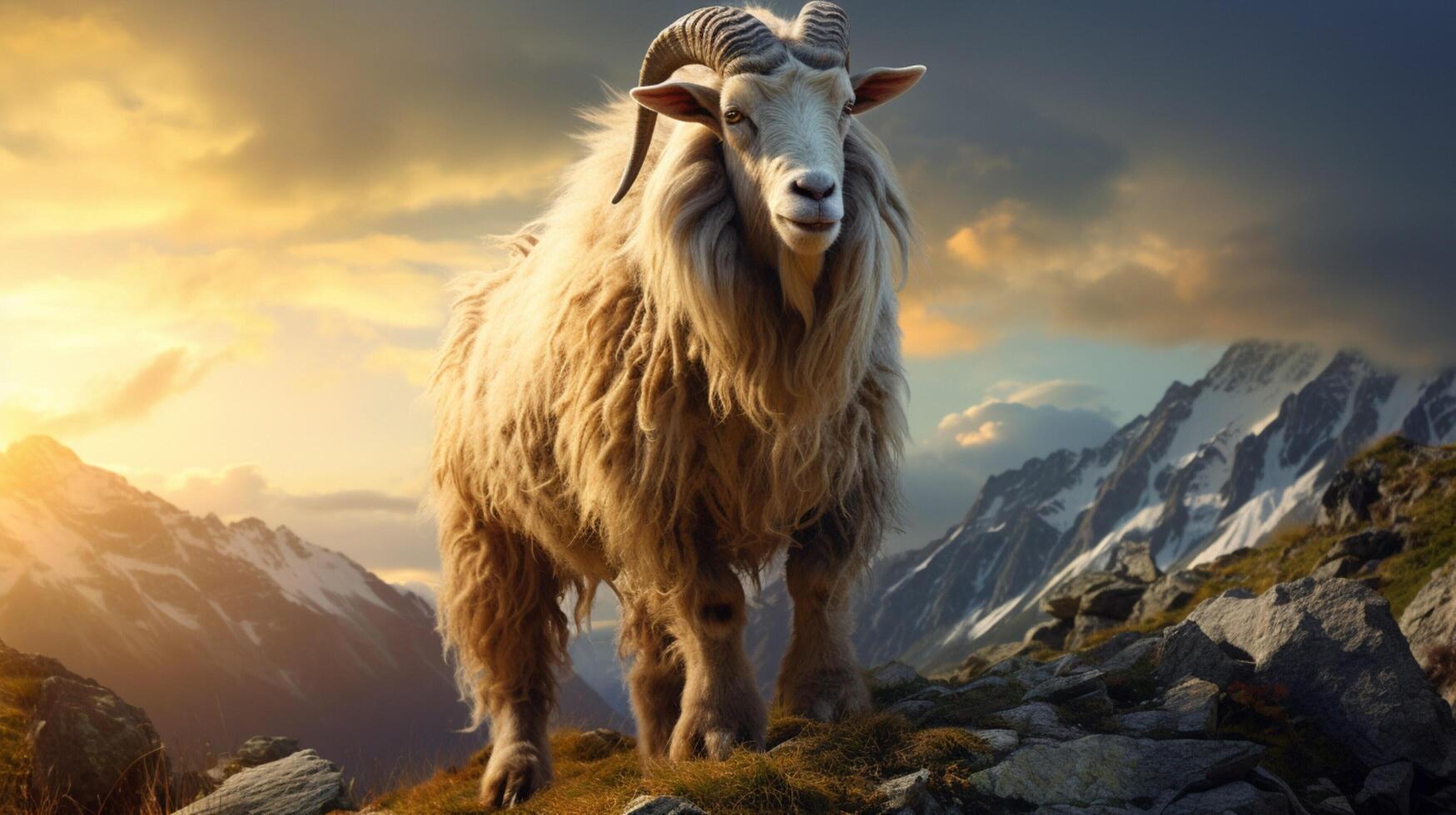 AI generated goat high quality image photo