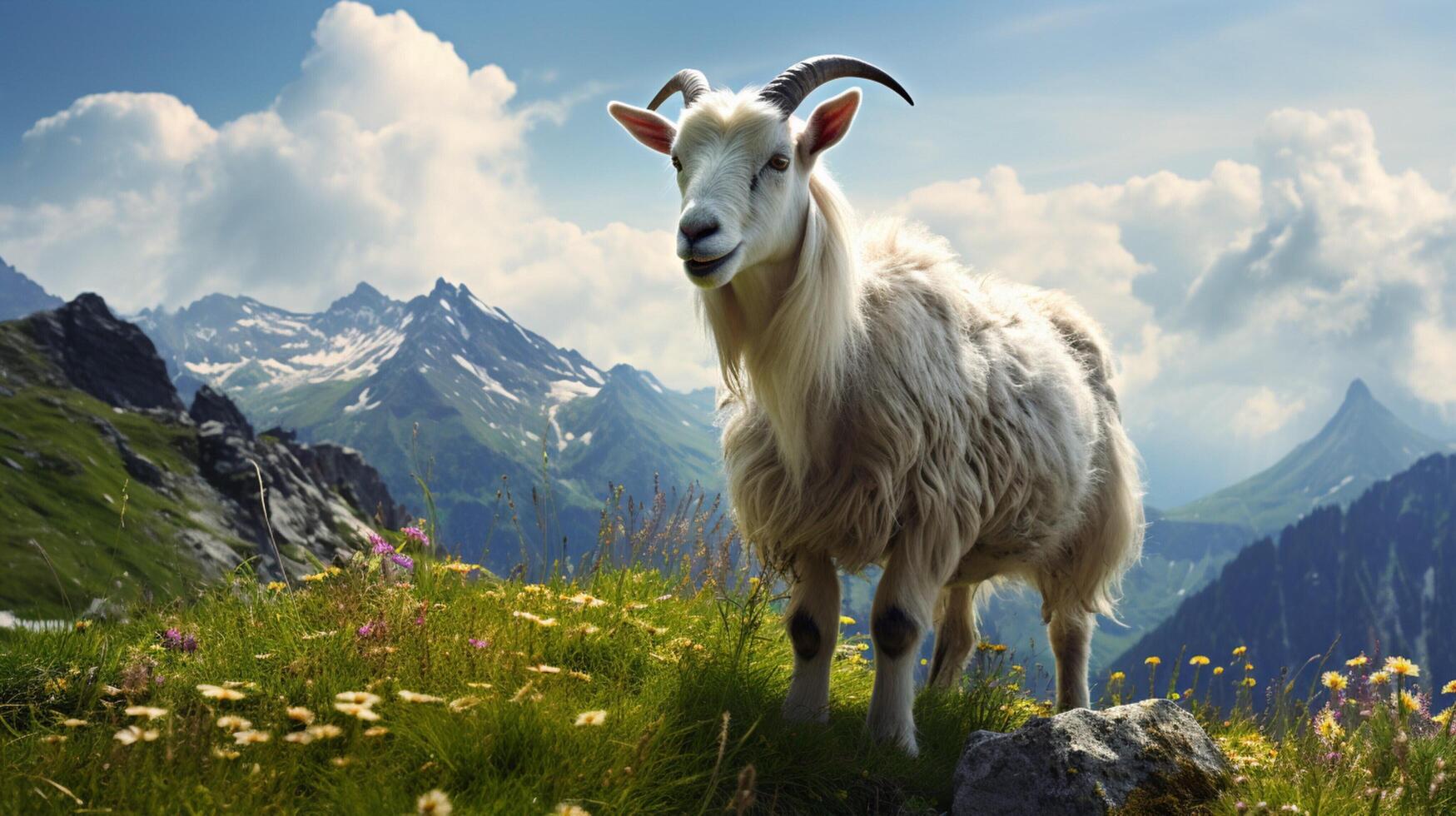 AI generated goat high quality image photo