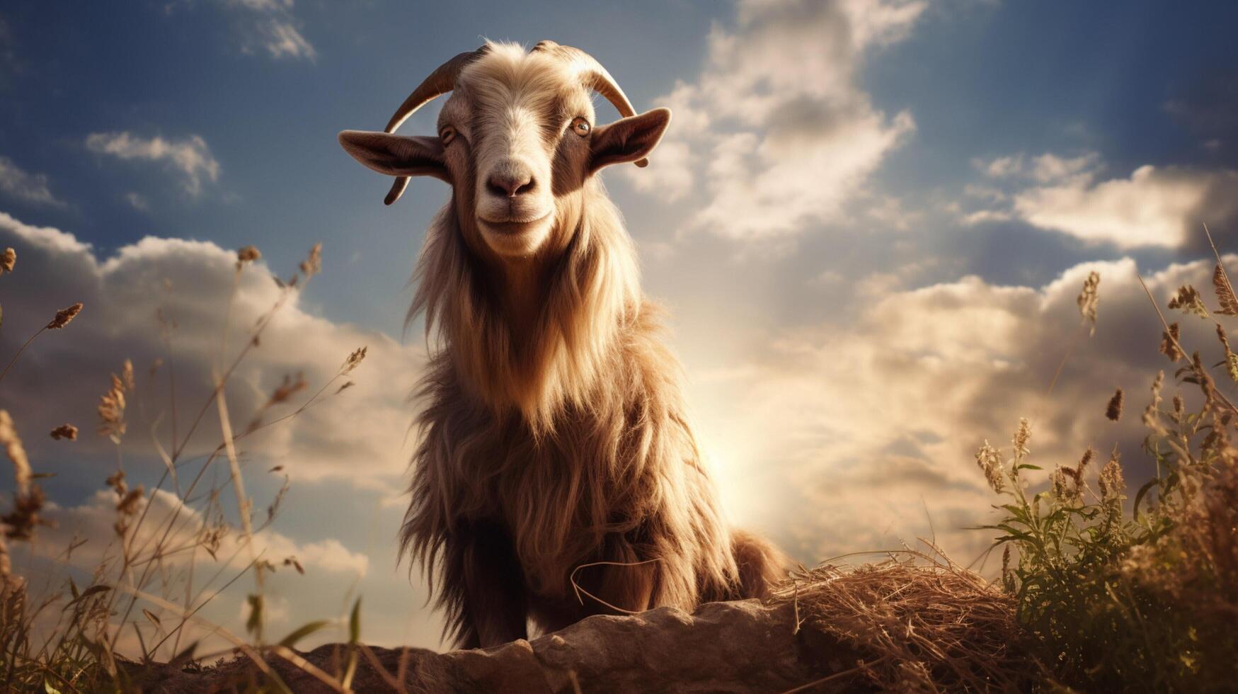 AI generated goat high quality image photo