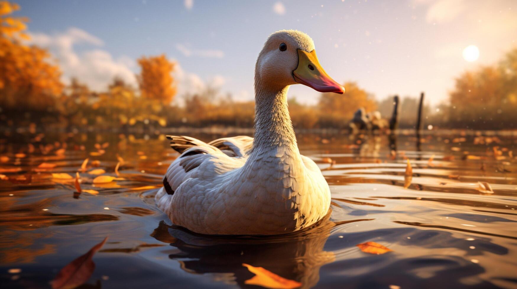 AI generated goose high quality image photo