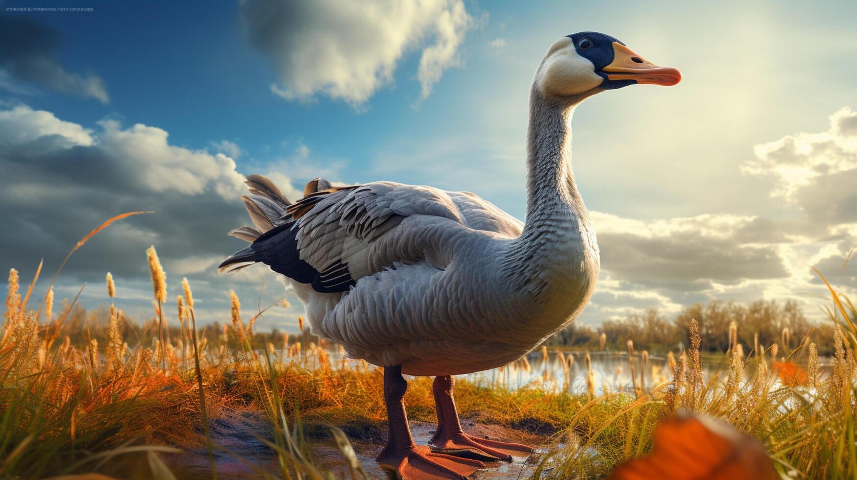 AI generated goose high quality image photo