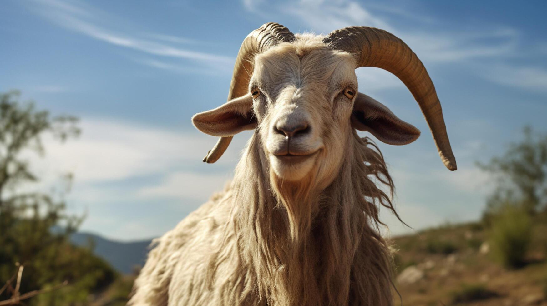 AI generated goat high quality image photo