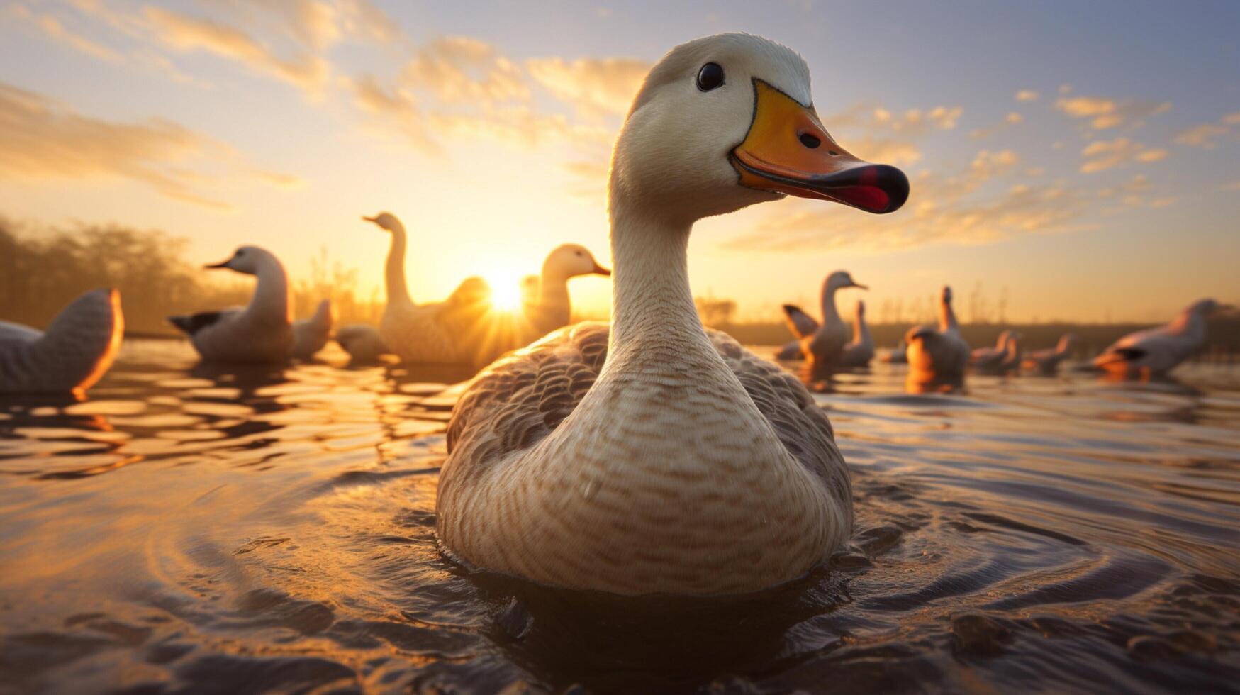 AI generated goose high quality image photo