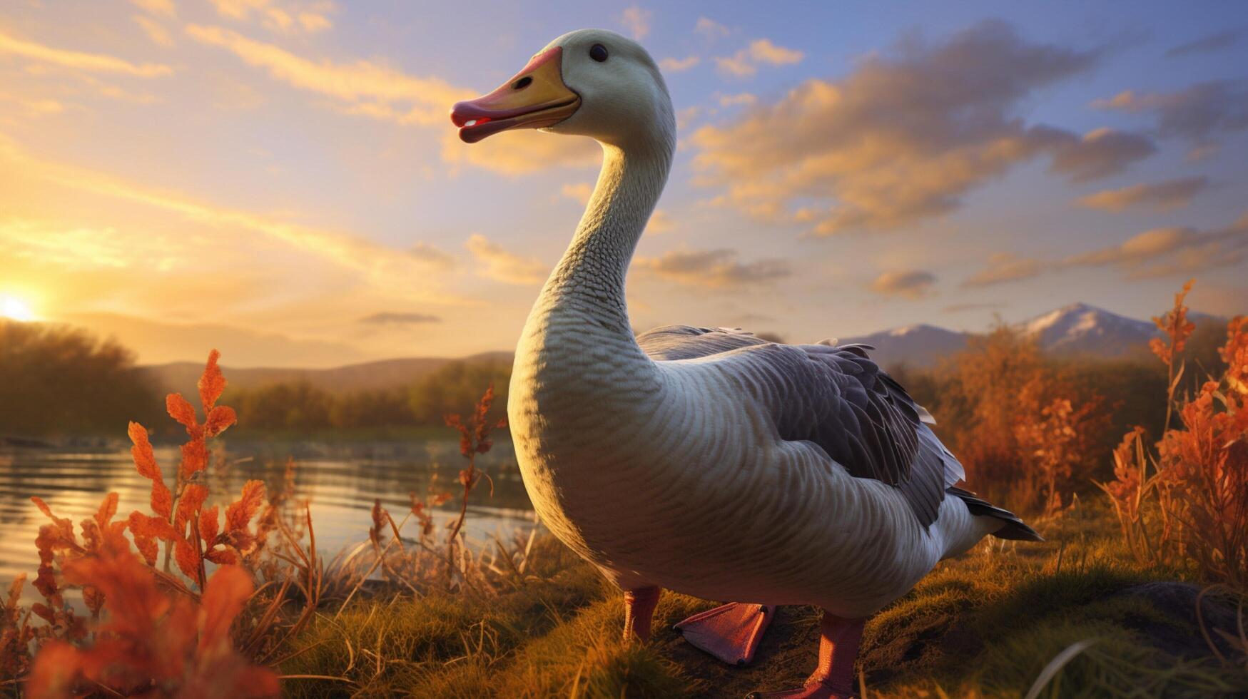 AI generated goose high quality image photo