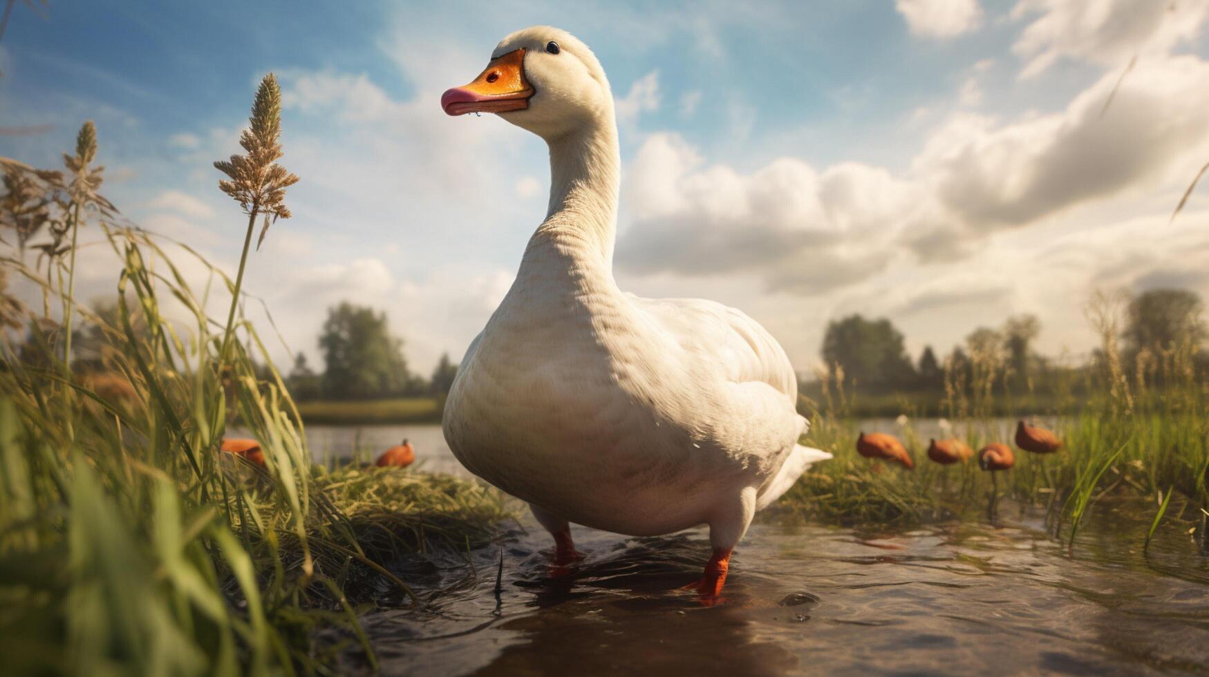 AI generated goose high quality image photo