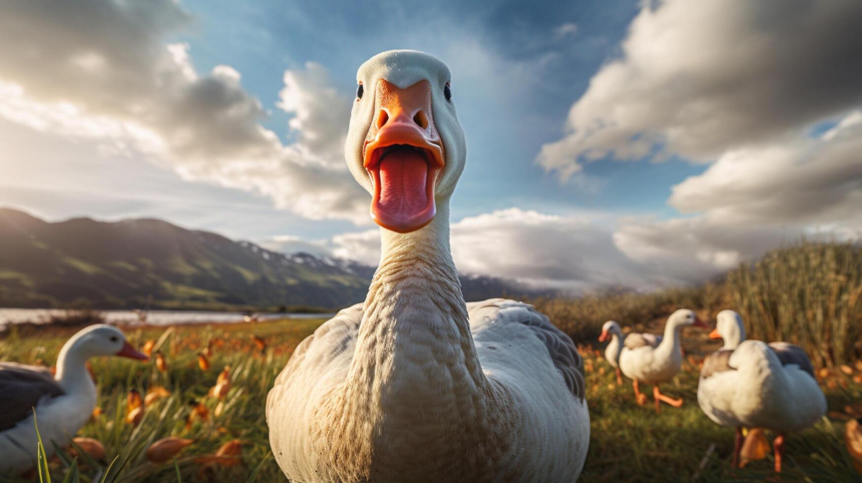 AI generated goose high quality image photo