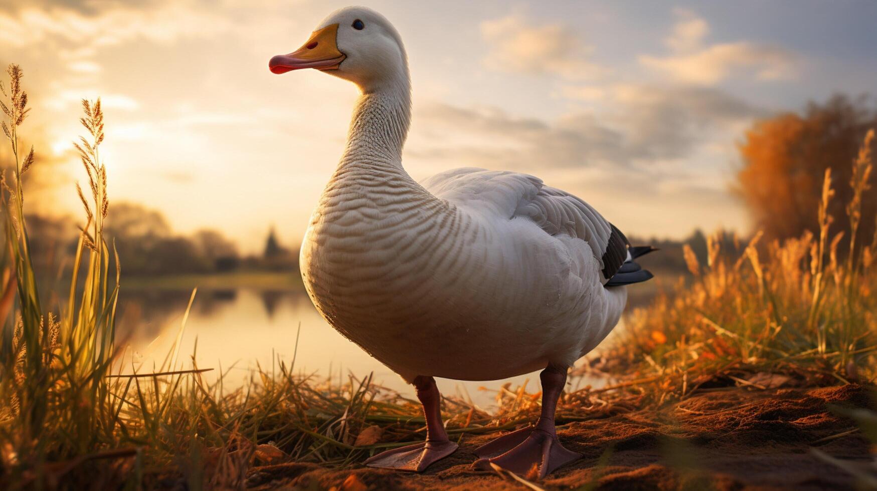 AI generated goose high quality image photo