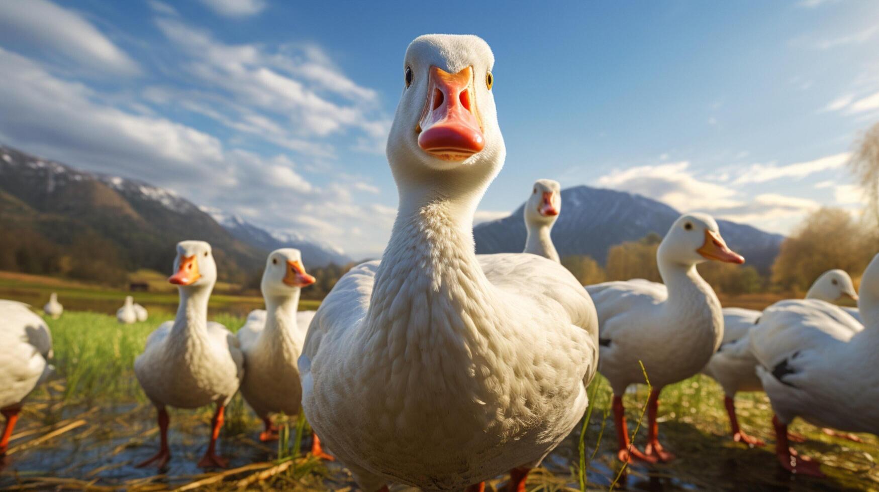 AI generated goose high quality image photo