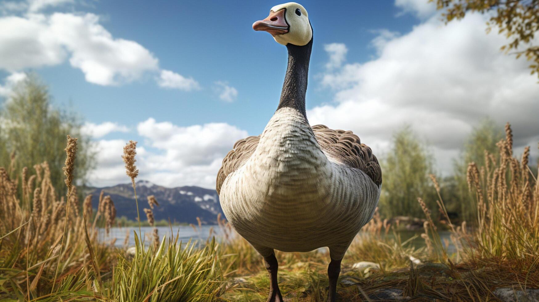 AI generated goose high quality image photo
