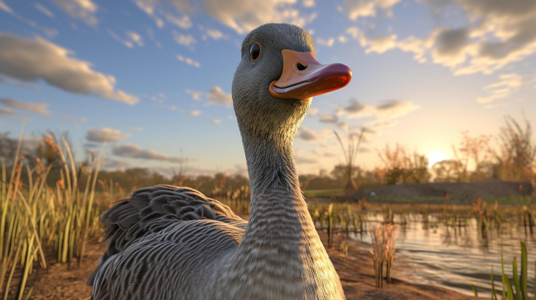 AI generated goose high quality image photo