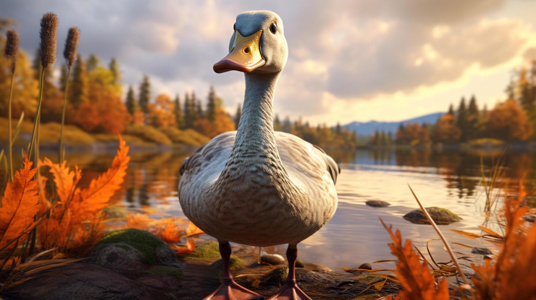 AI generated goose high quality image photo