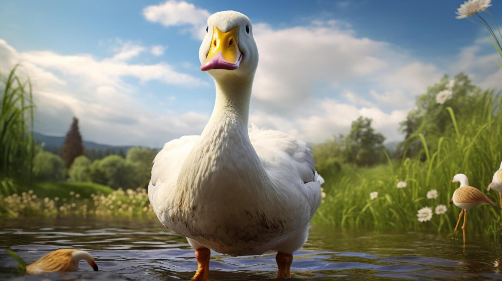 AI generated goose high quality image photo