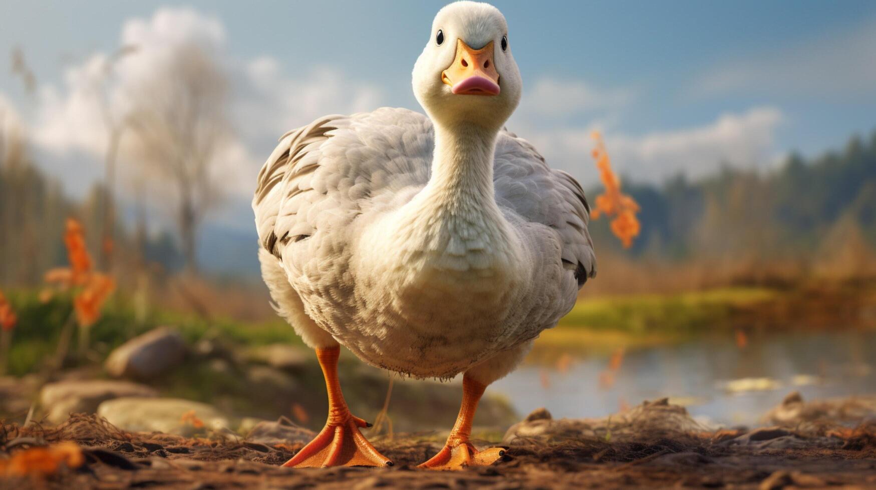 AI generated goose high quality image photo