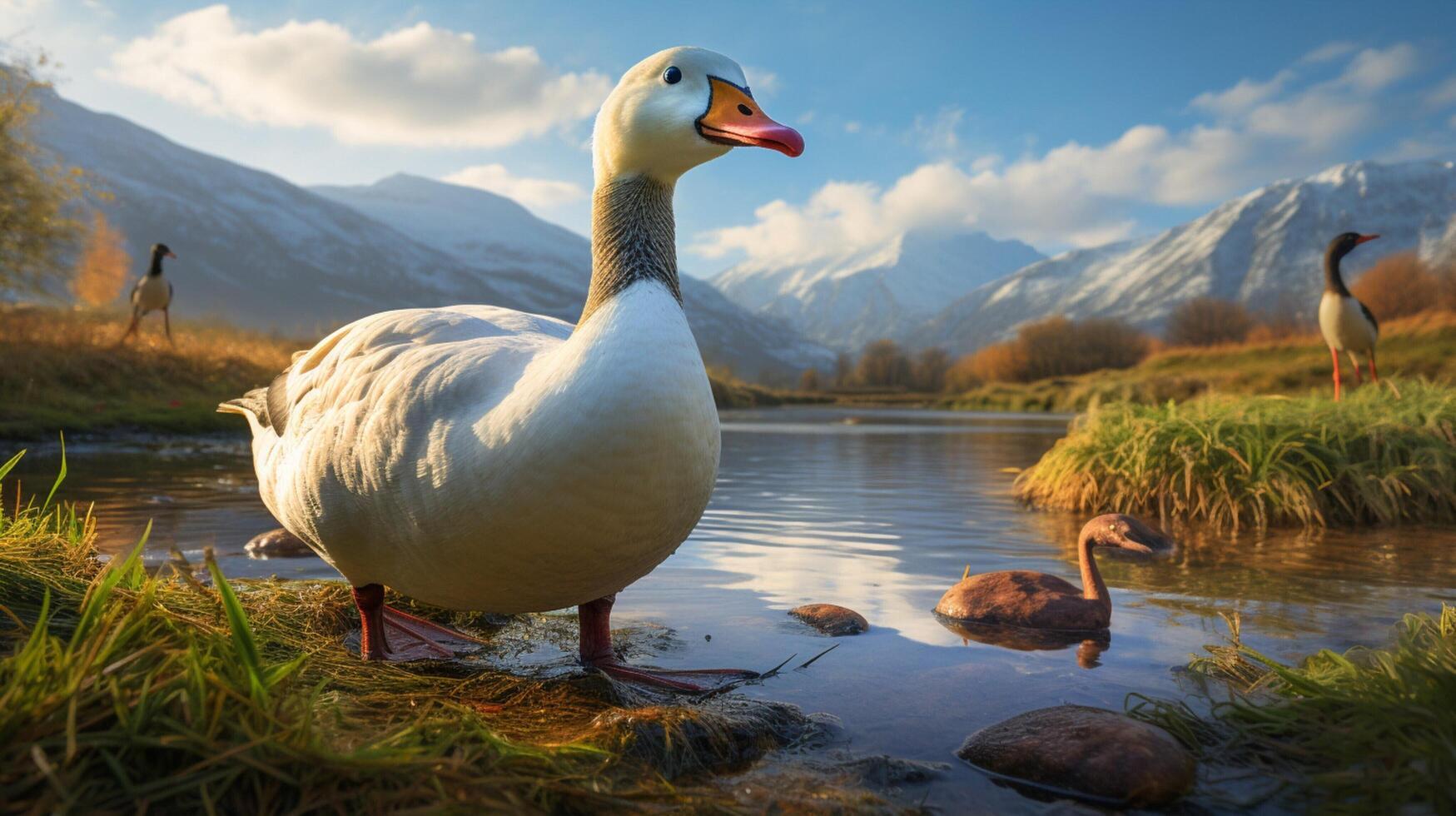 AI generated goose high quality image photo