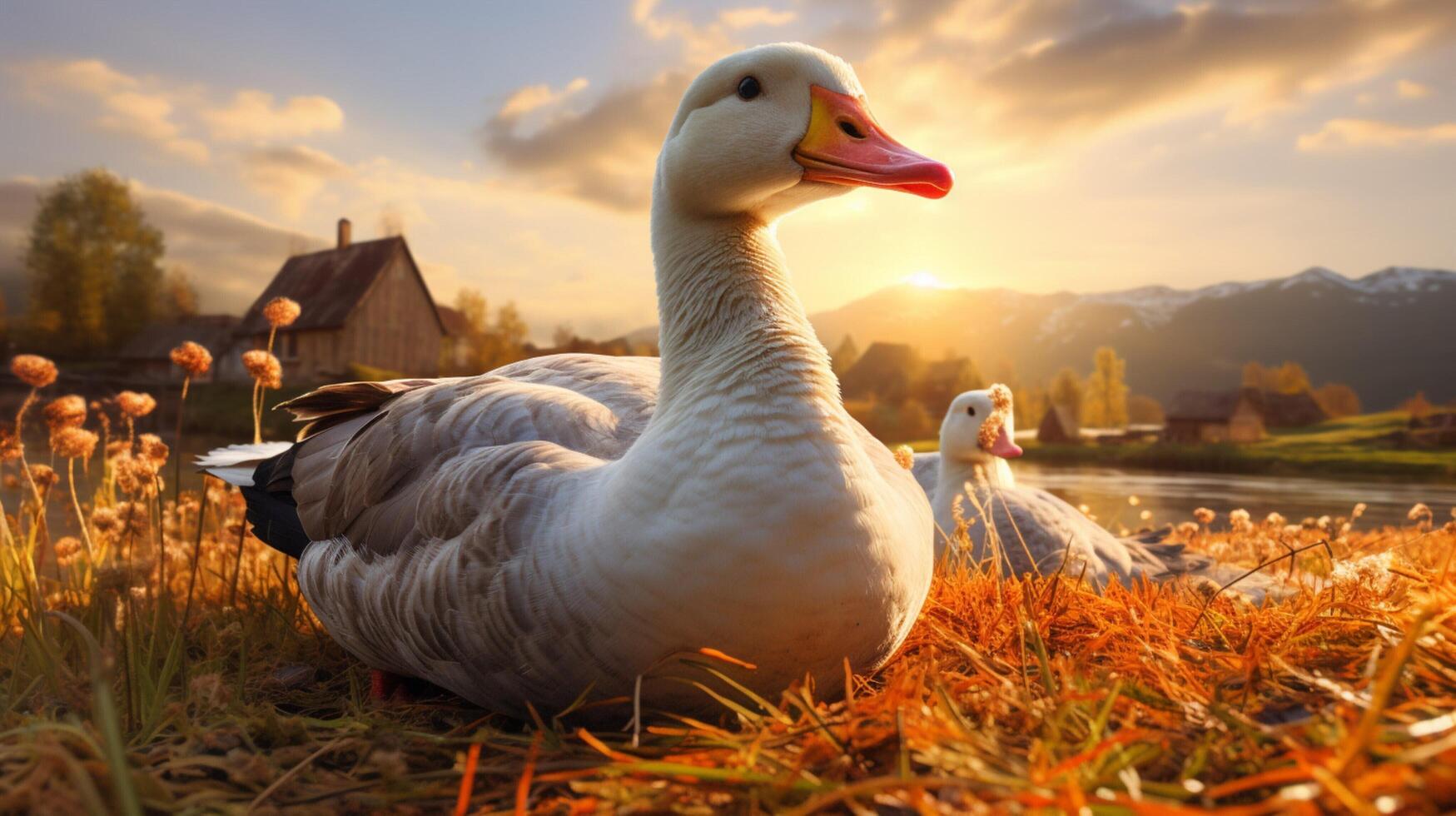 AI generated goose high quality image photo