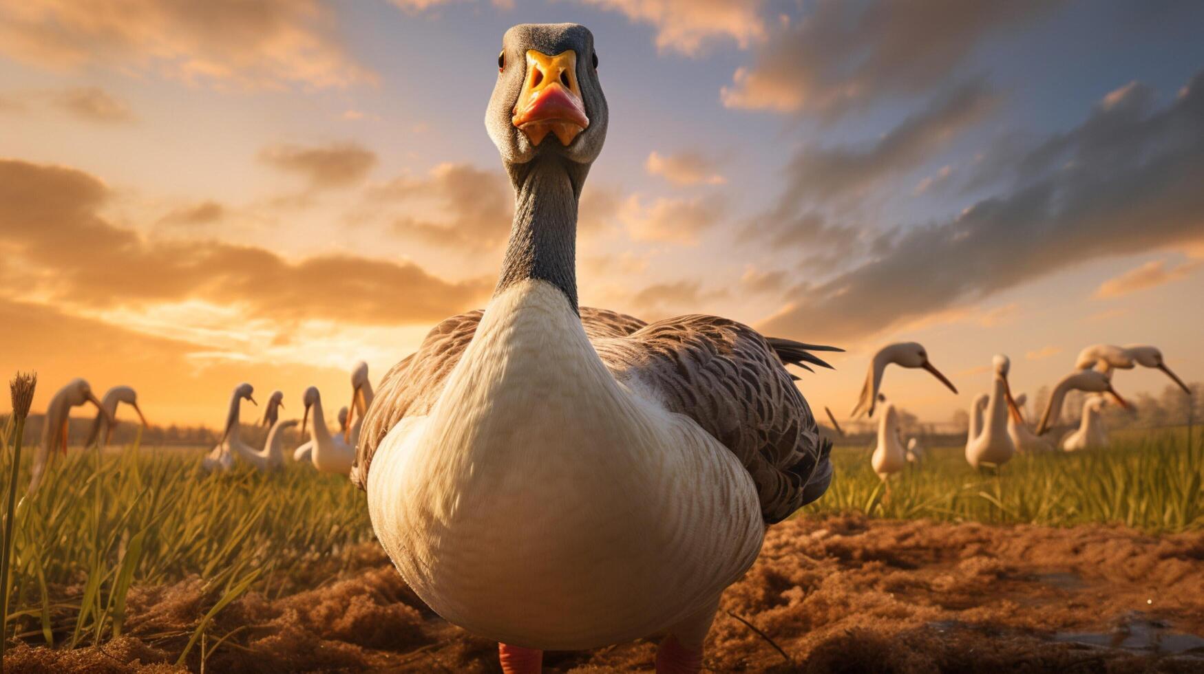 AI generated goose high quality image photo