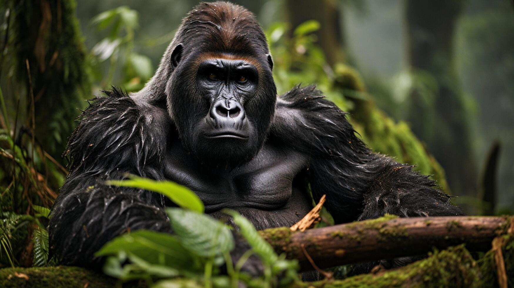 AI generated gorilla high quality image photo
