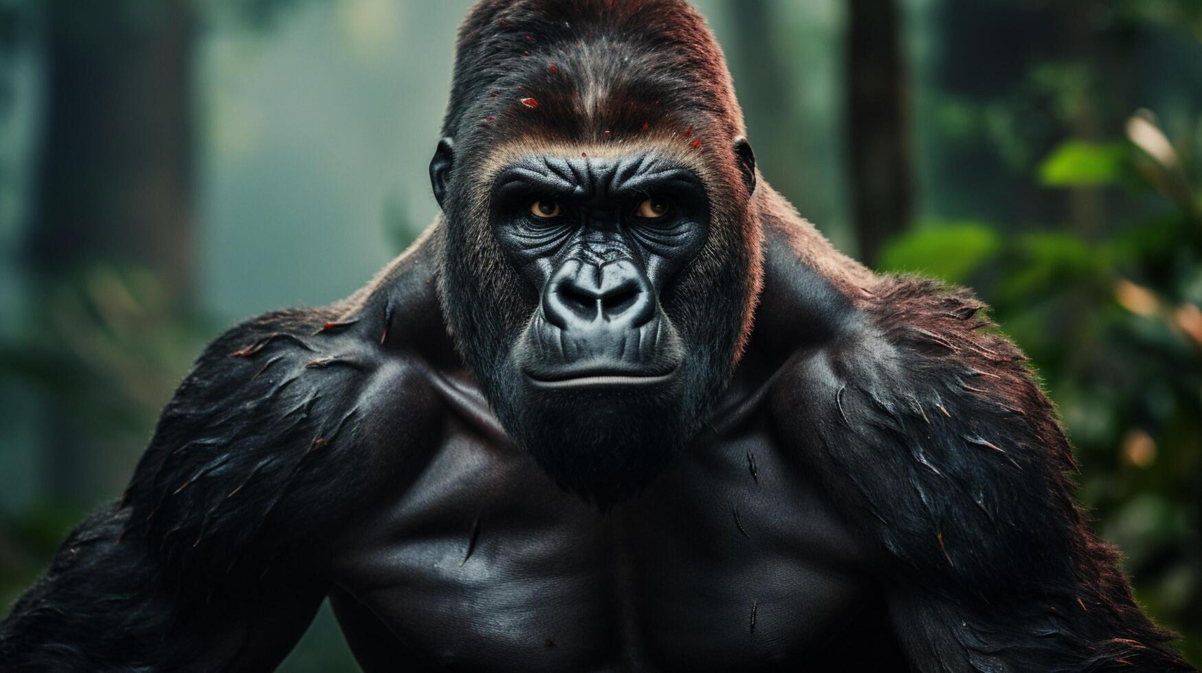 AI generated gorilla high quality image photo