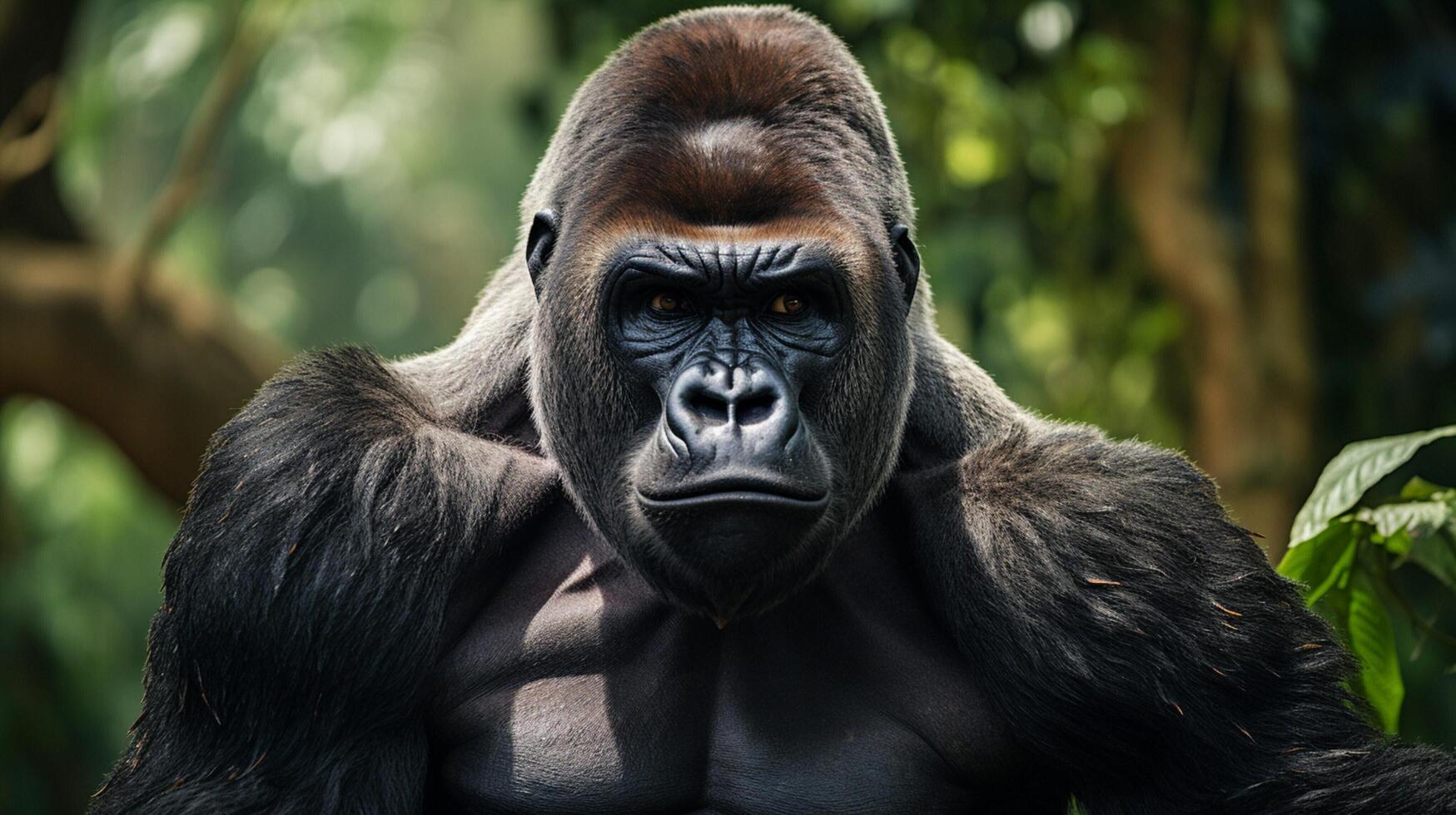 AI generated gorilla high quality image photo