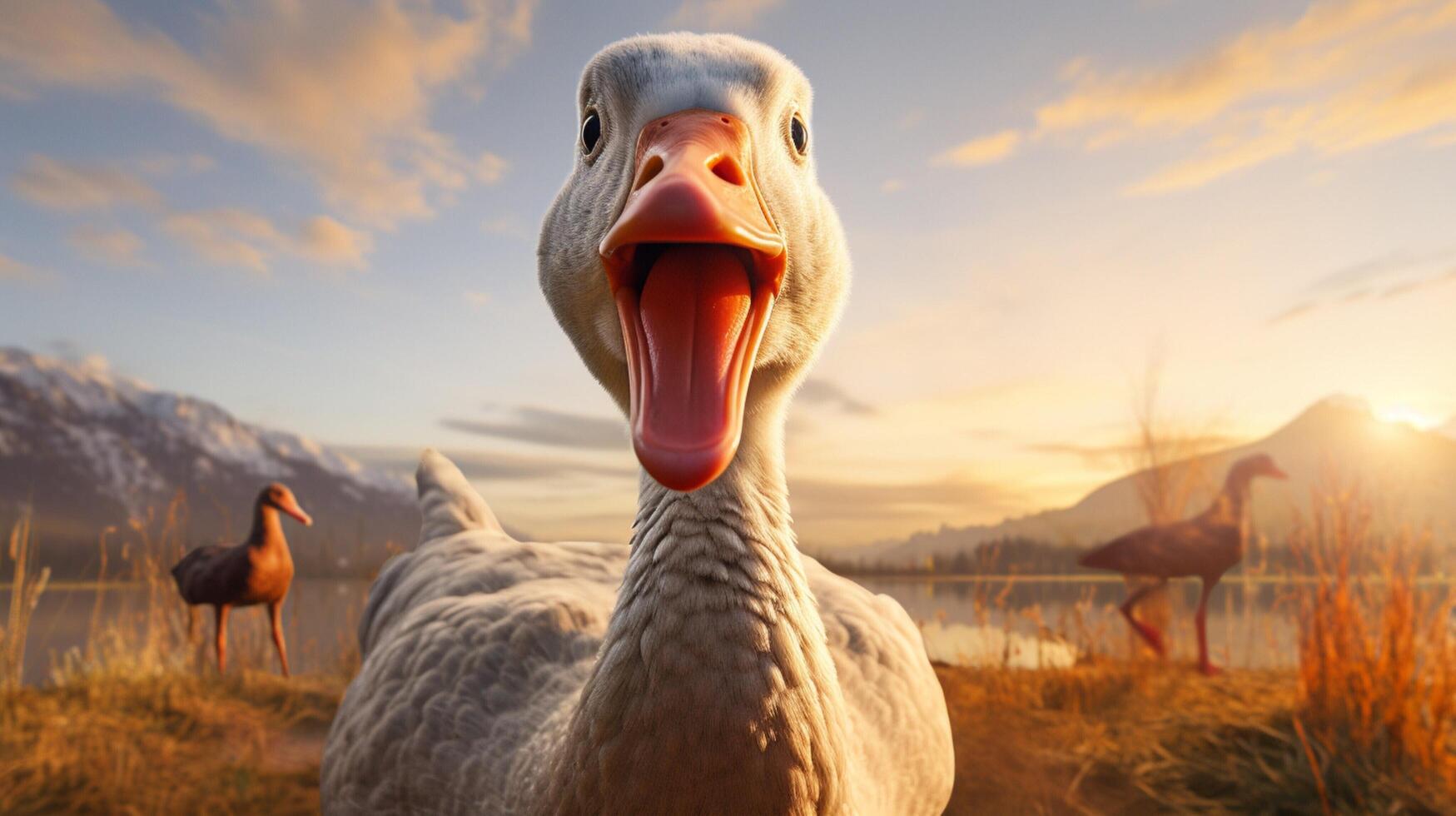 AI generated goose high quality image photo