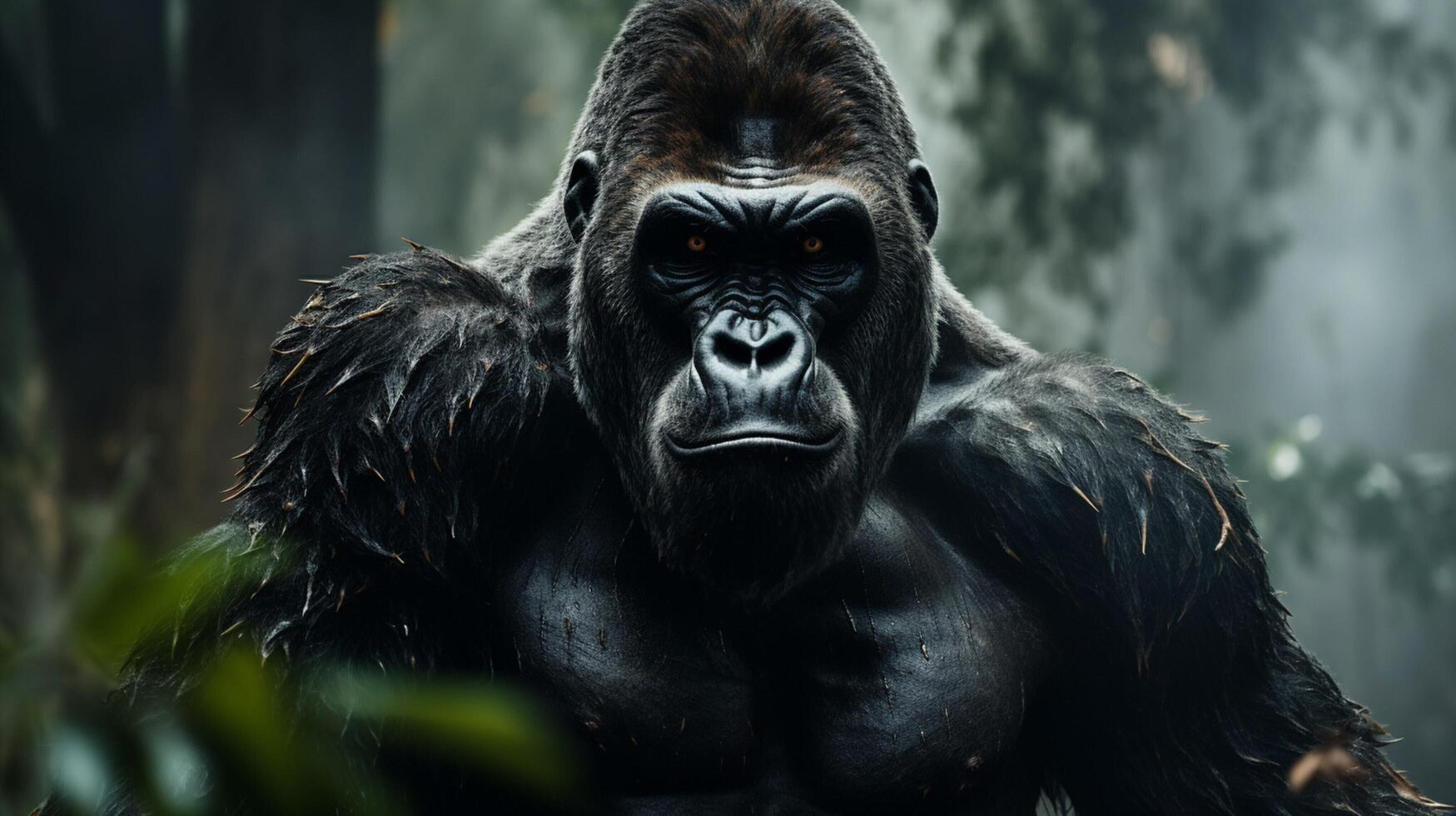 AI generated gorilla high quality image photo