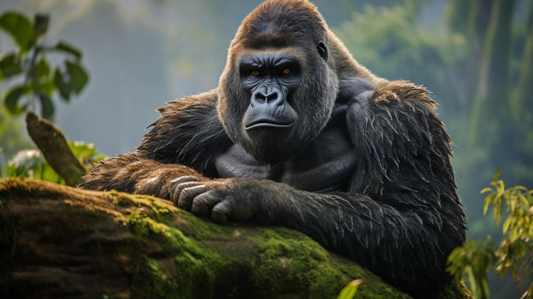 AI generated gorilla high quality image photo