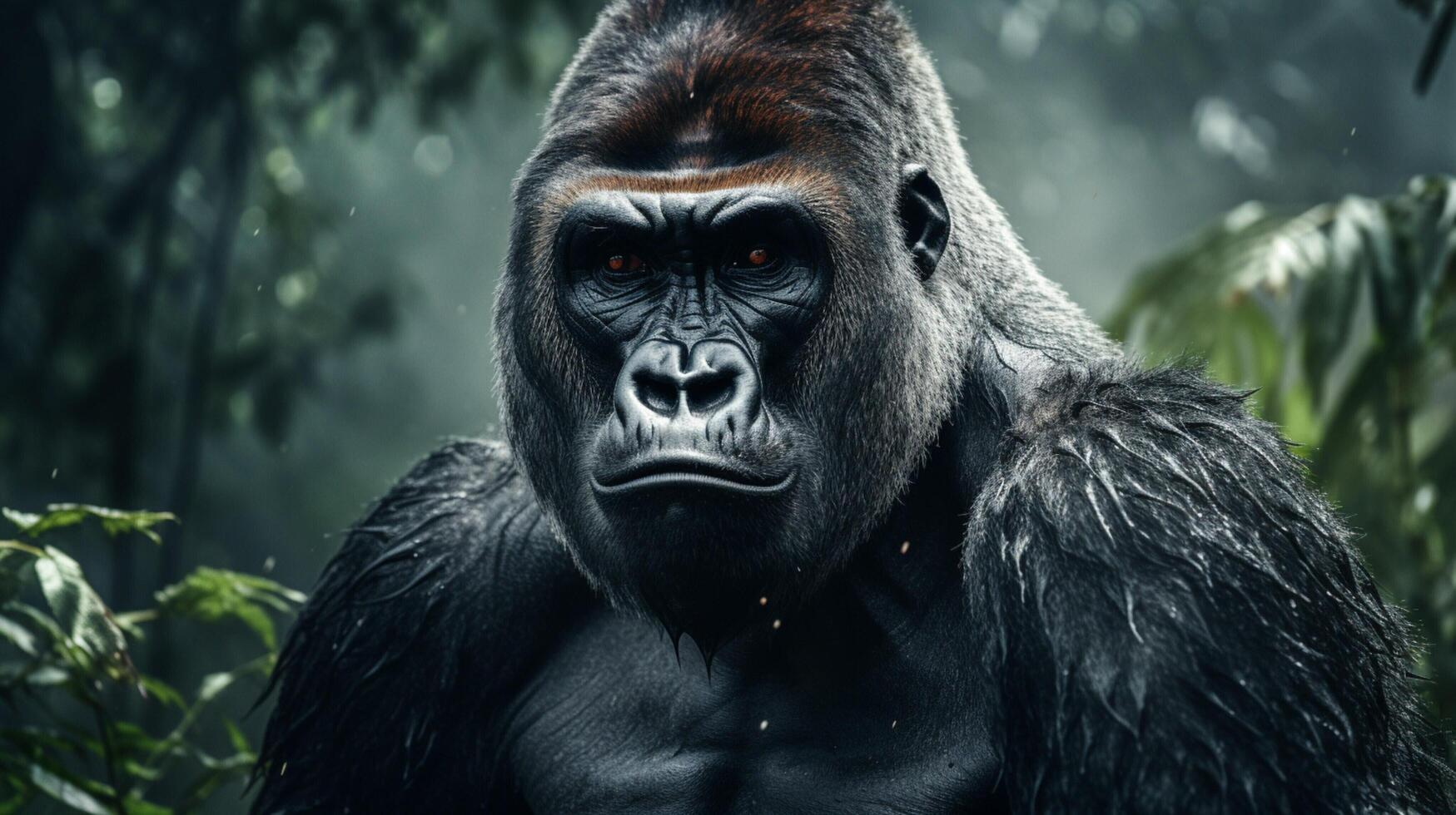 AI generated gorilla high quality image photo