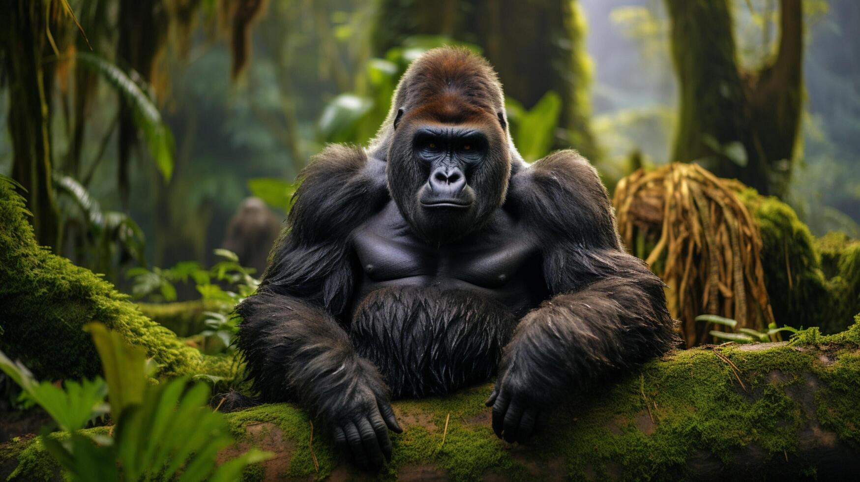 AI generated gorilla high quality image photo